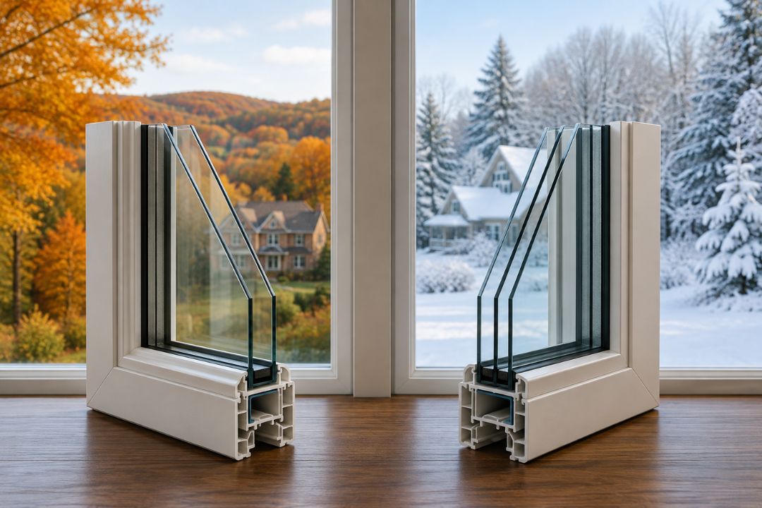 double-pane vs. triple-pane windows